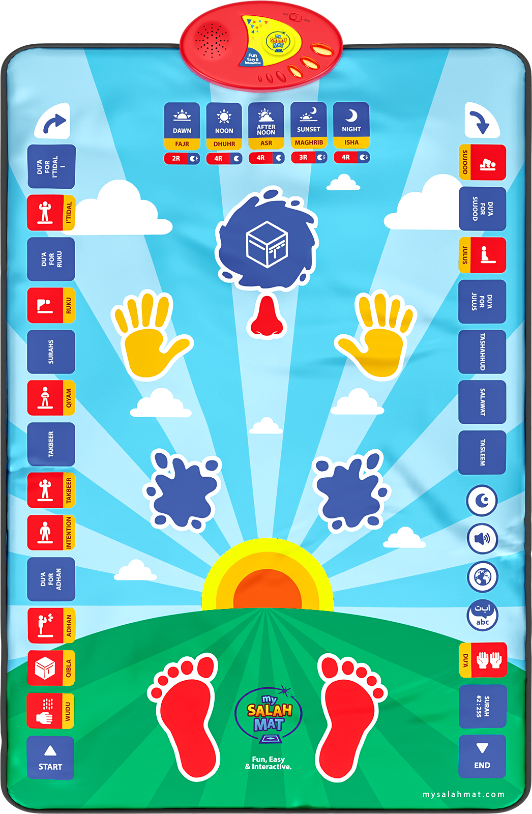 My Salah Mat Smart Interactive Kids Prayer Mat | 2025 Version with Salah Translation