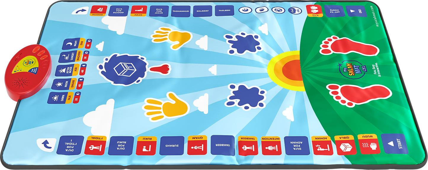 My Salah Mat Smart Interactive Kids Prayer Mat | 2025 Version with Salah Translation