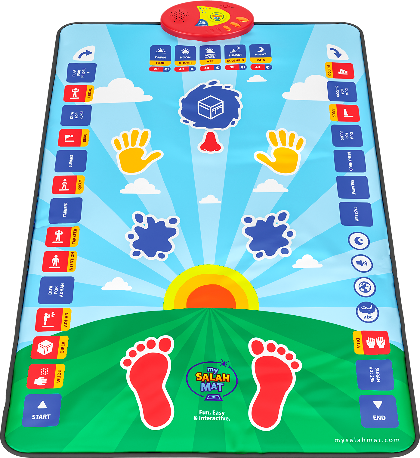 My Salah Mat Smart Interactive Kids Prayer Mat | 2025 Version with Salah Translation