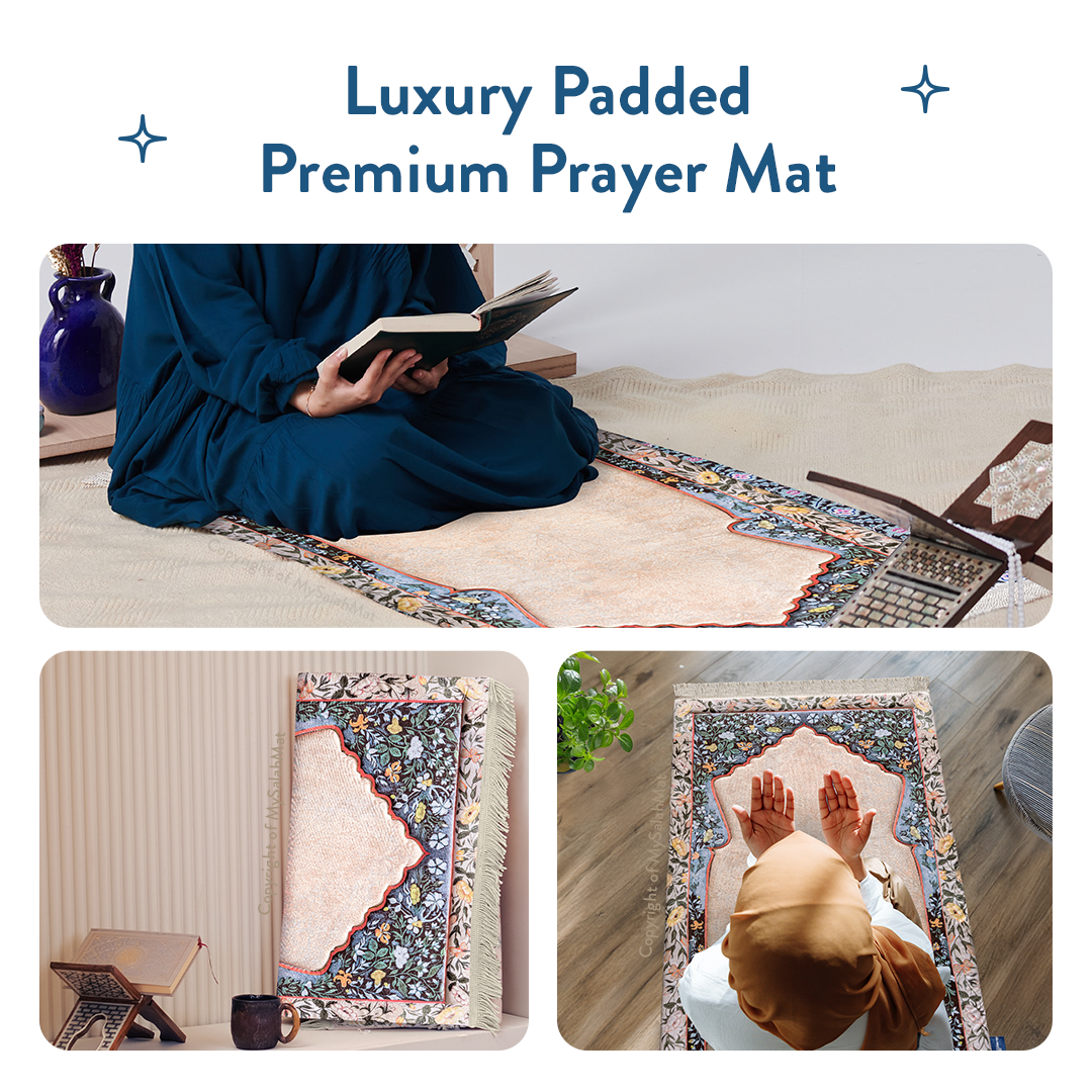 Andalus Flowers Padded Prayer Mat