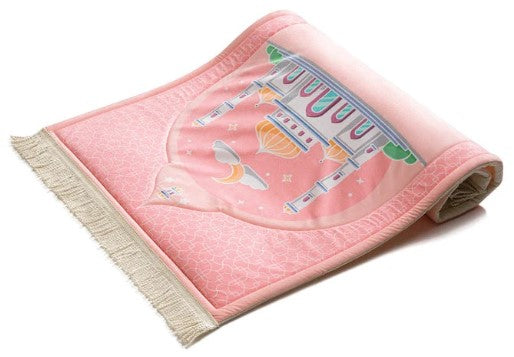 Padded Kids Prayer Mat | Blush Pink Design