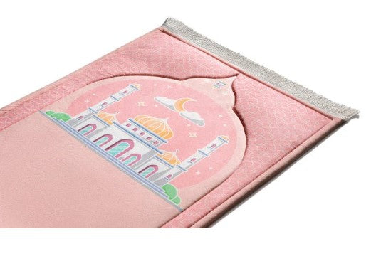 Padded Kids Prayer Mat | Blush Pink Design