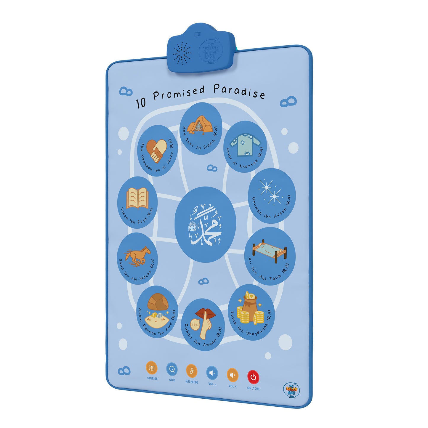 10 Promised Paradise Interactive Islamic Wall Art | Audio Learning Mat
