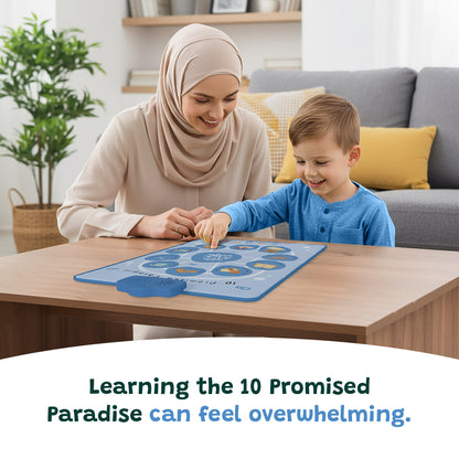 10 Promised Paradise Interactive Islamic Wall Art | Audio Learning Mat
