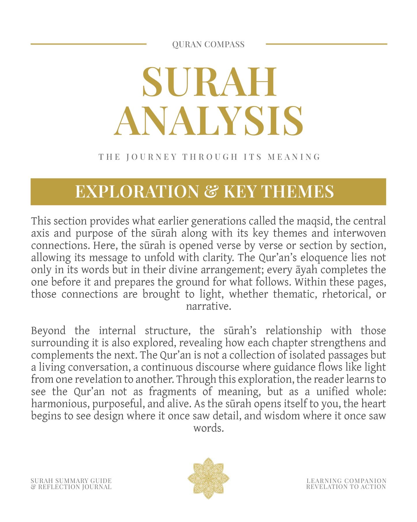 Surah Analysis 