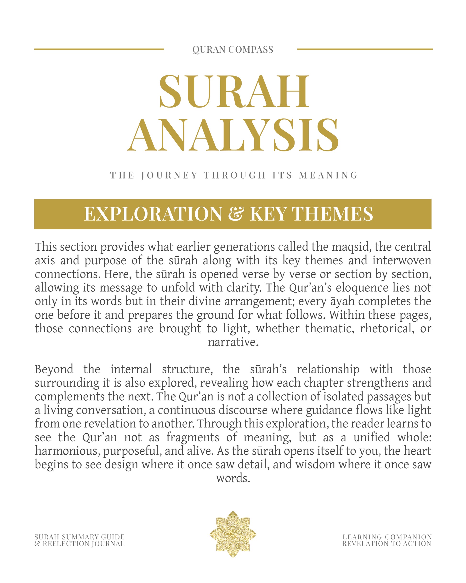 Surah Analysis 