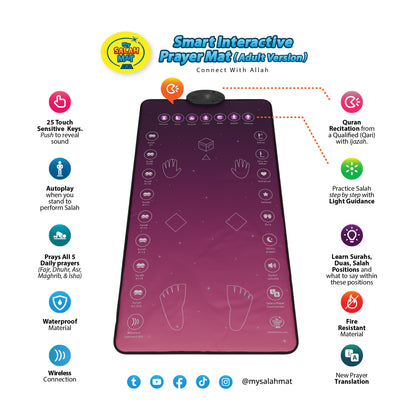 Smart Interactive Adult & Revert Prayer Mat | Rahma Edition