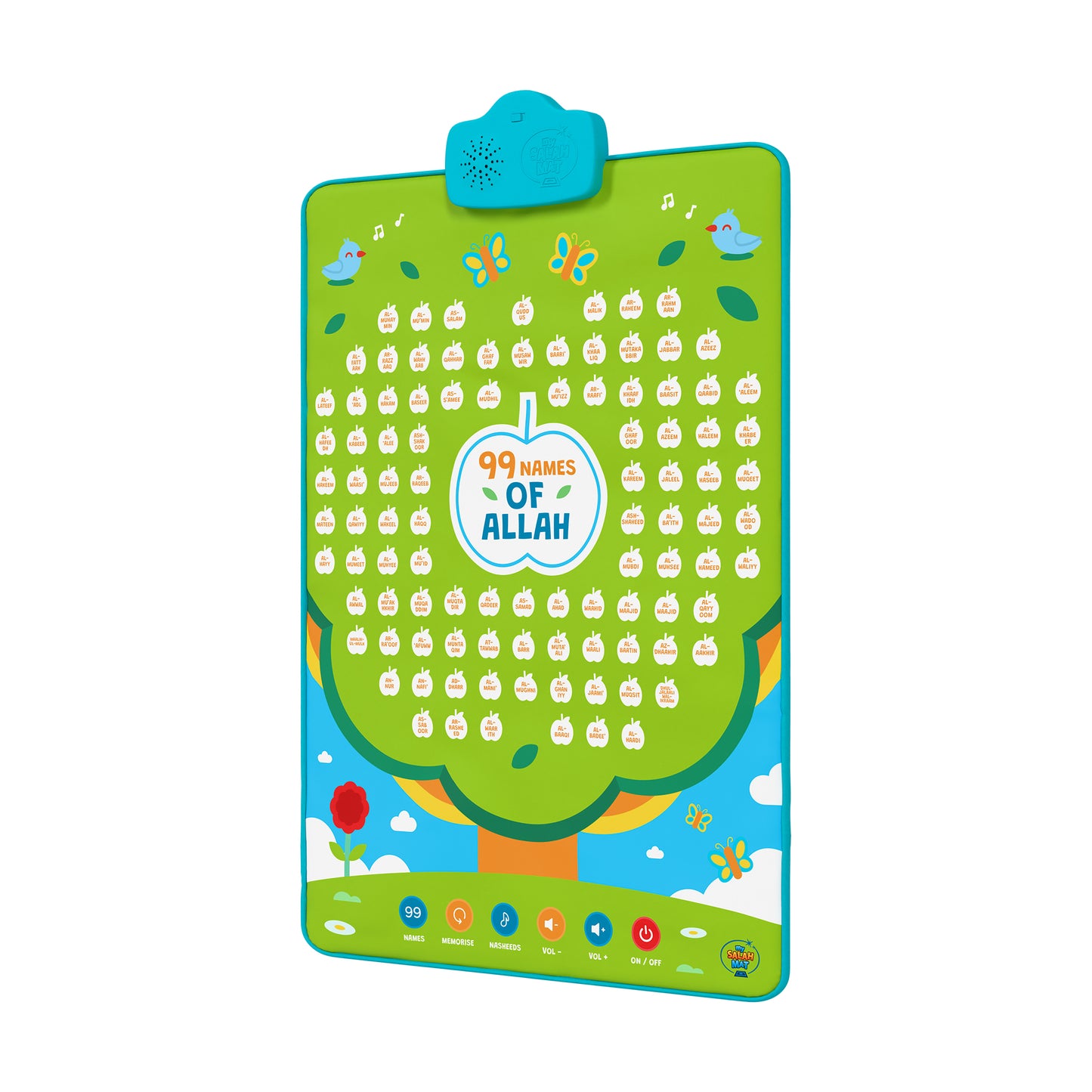 Interactive 99 Names of Allah Wall Art | Touch-Sensitive & Remote-Controlled