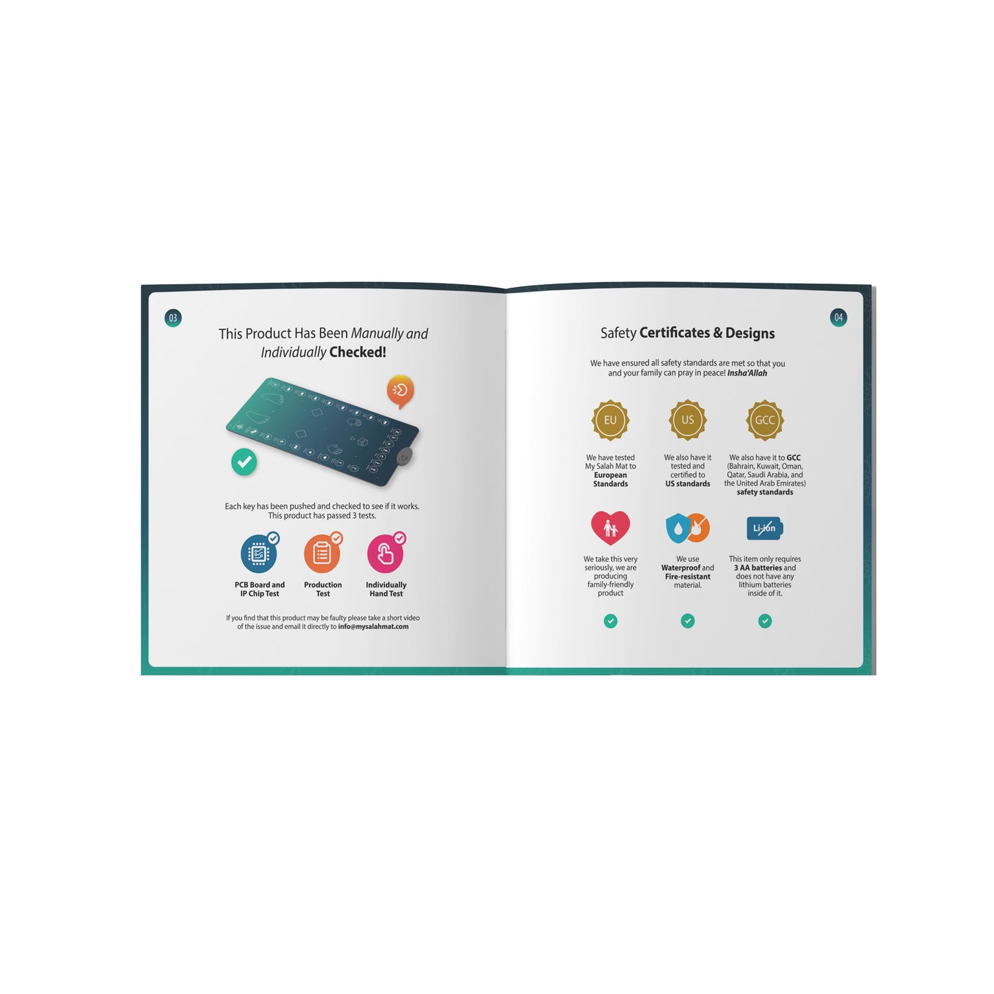 My Salah Mat Smart Interactive Prayer Mat | Adult & Revert Version