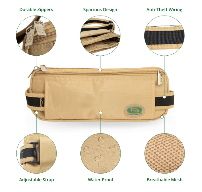 Anti-Theft Waist Bag And Ihram Belt for Hajj & Umrah