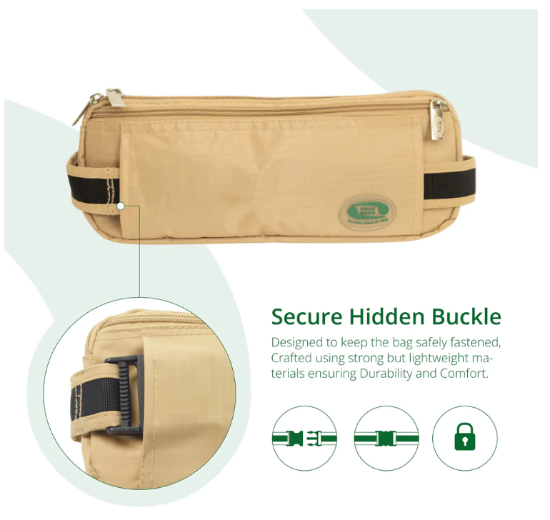 Anti-Theft Waist Bag And Ihram Belt for Hajj & Umrah