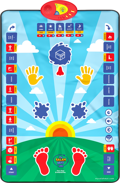 My Salah Mat Smart Interactive Kids Prayer Mat | 2025 Version with Salah Translation