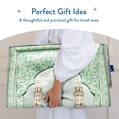 Adult Padded Prayer Mat Masjid An-Nabawi Design | Urban Rugs UK
