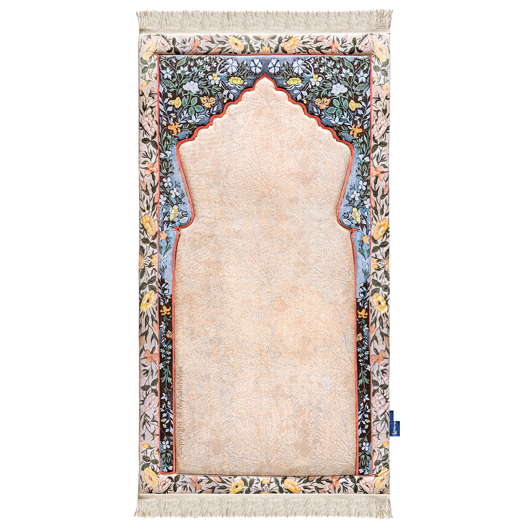 Andalus Flowers Padded Prayer Mat