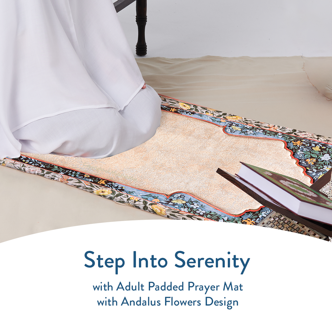 Andalus Flowers Padded Prayer Mat
