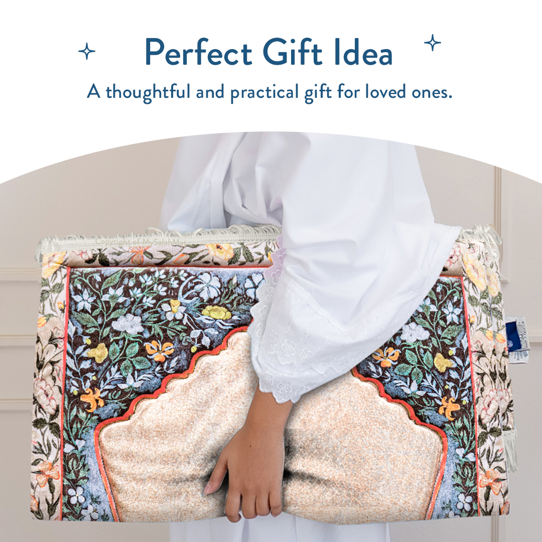 Andalus Flowers Padded Prayer Mat