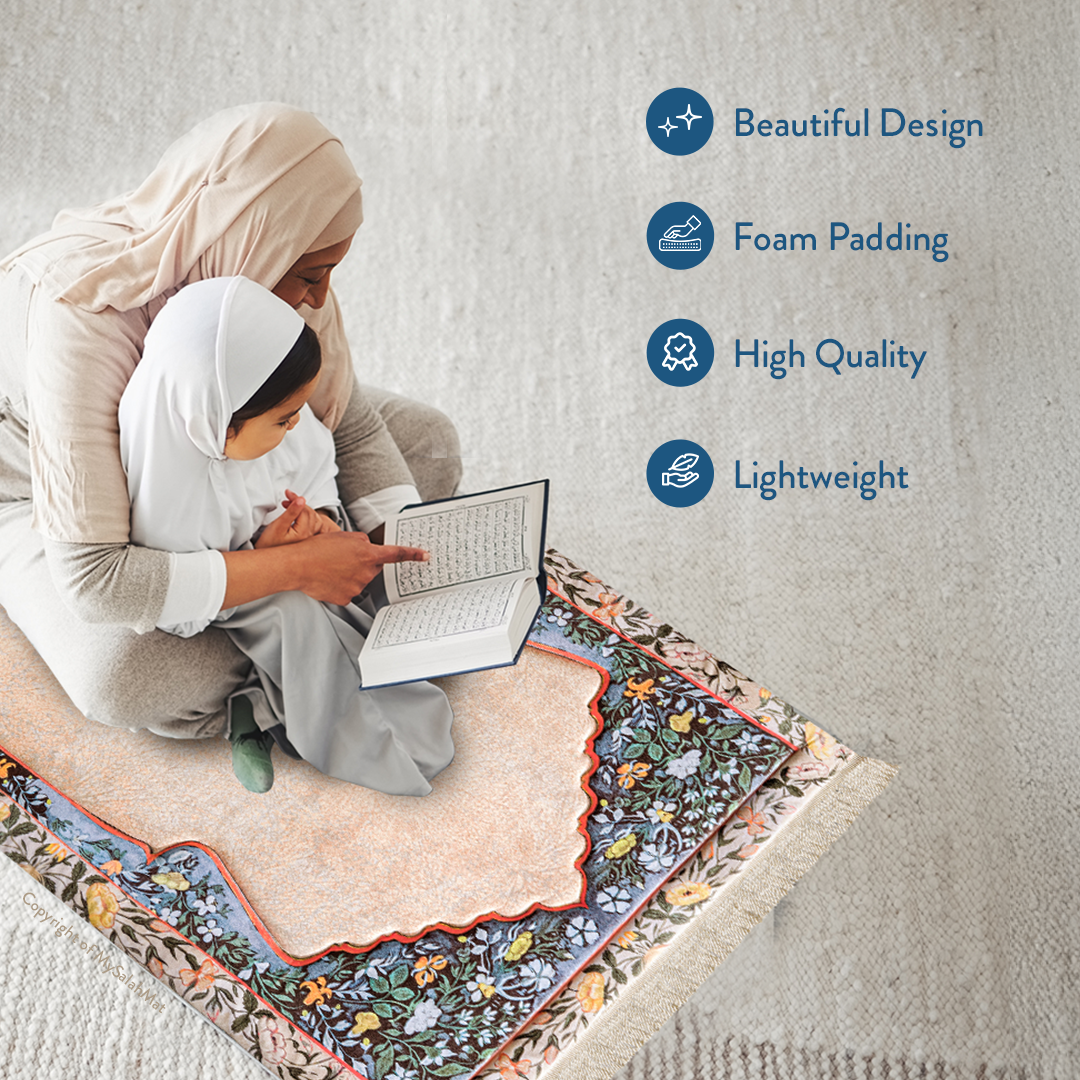 Andalus Flowers Padded Prayer Mat
