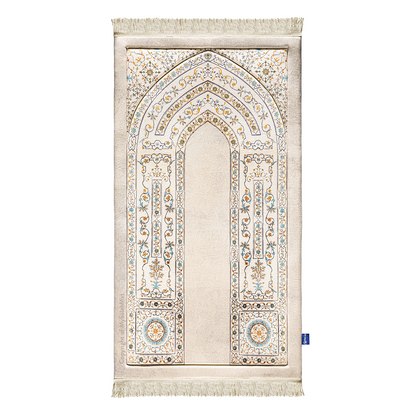 Adult Premium Padded Prayer Mat | Antique Indian Arch Design