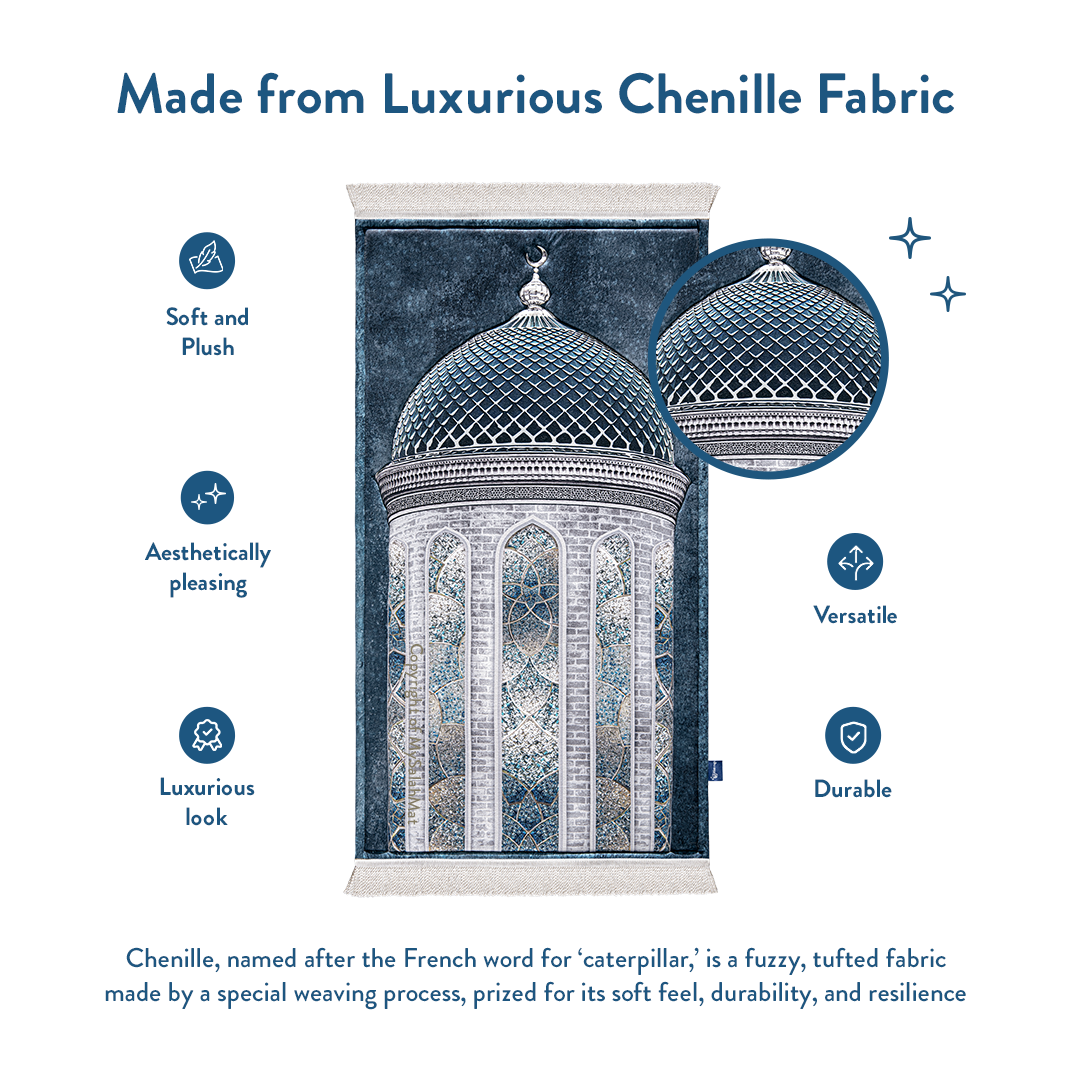 Crystal Dome Design Padded Prayer Mat