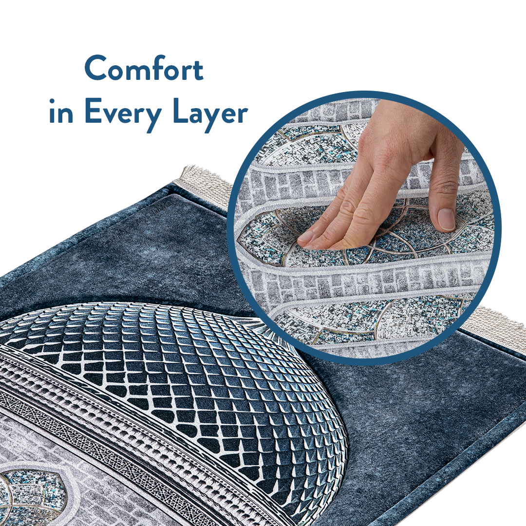 Crystal Dome Design Padded Prayer Mat