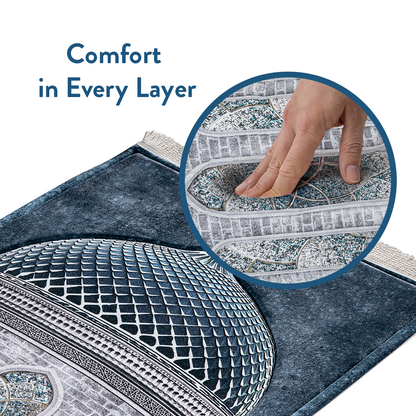Crystal Dome Design Padded Prayer Mat