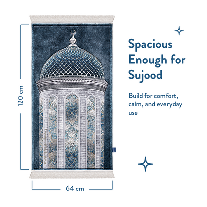 Crystal Dome Design Padded Prayer Mat