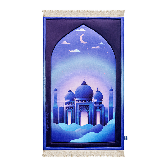 Kids Premium Padded Prayer Mat | Twilight Masjid Design