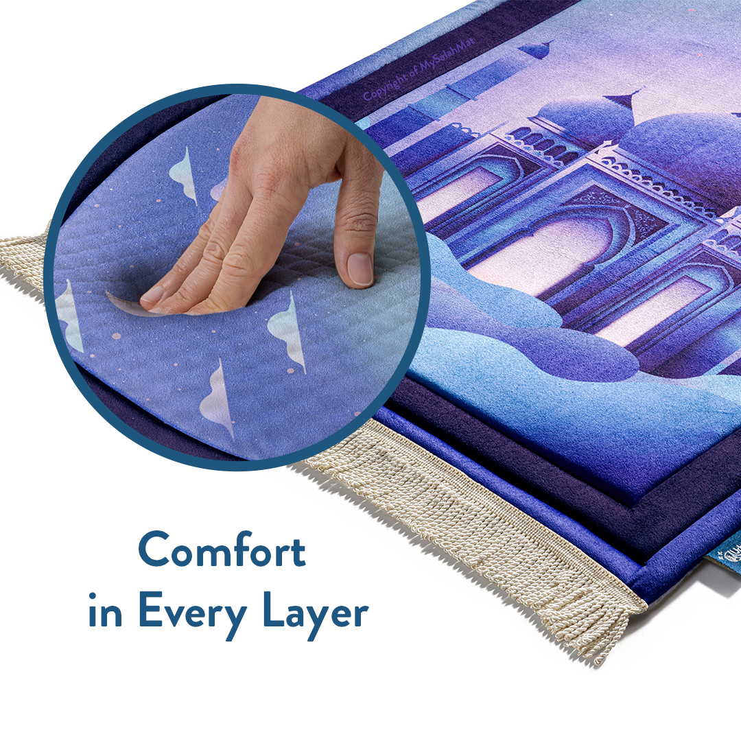 Kids Premium Padded Prayer Mat | Twilight Masjid Design