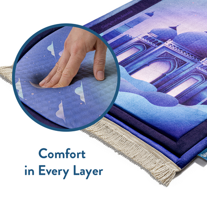 Kids Premium Padded Prayer Mat | Twilight Masjid Design