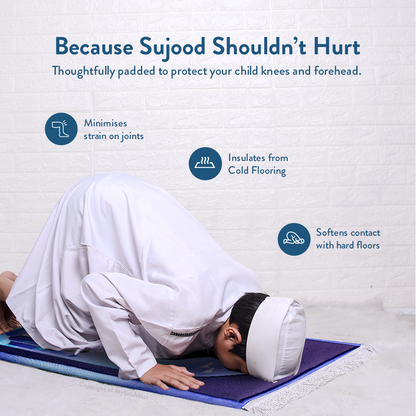 Kids Premium Padded Prayer Mat | Twilight Masjid Design