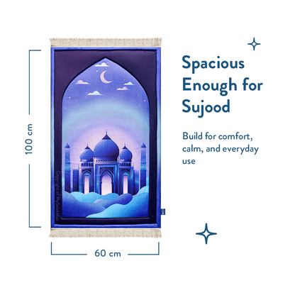 Kids Premium Padded Prayer Mat | Twilight Masjid Design