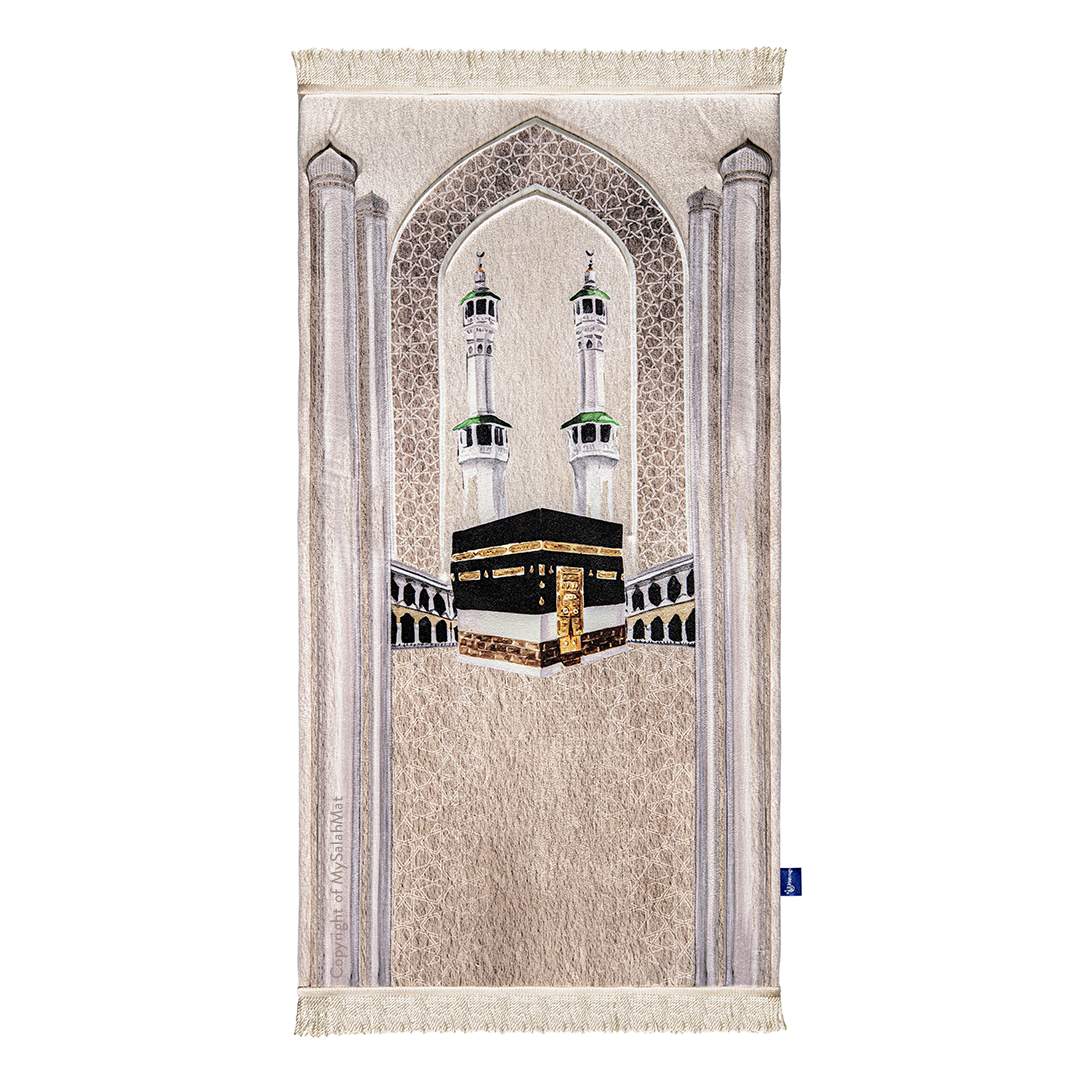 Adult Premium Padded Prayer Mat | Masjid al-Haram Design