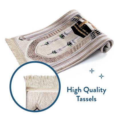 Adult Premium Padded Prayer Mat | Masjid al-Haram Design