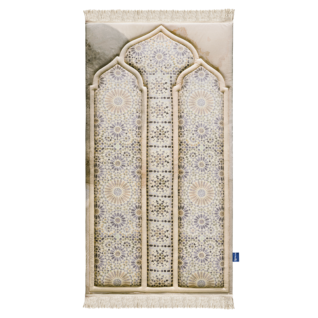 Adult Premium Padded Prayer Mat | Moroccan Mosaic Design