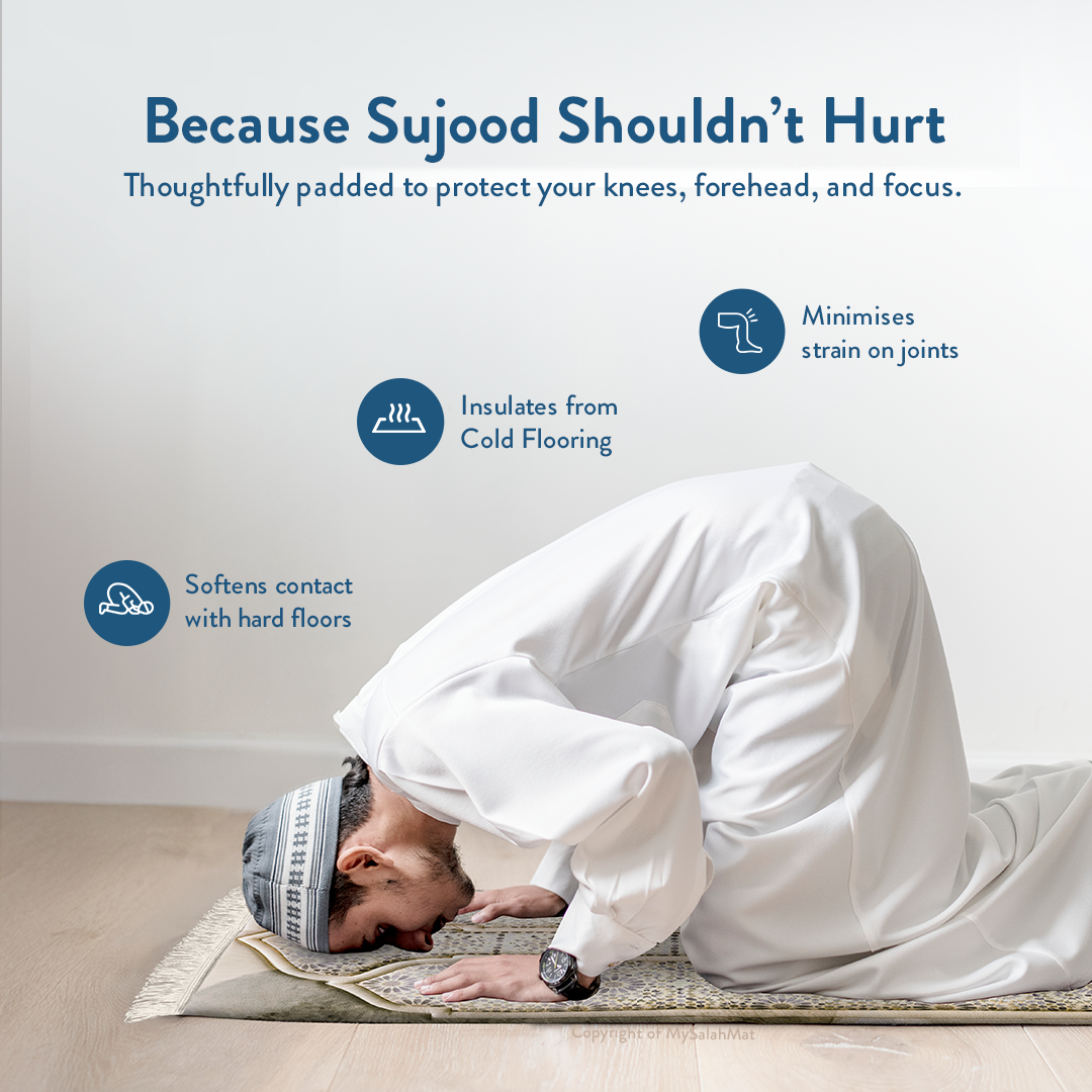 Adult Premium Padded Prayer Mat | Moroccan Mosaic Design