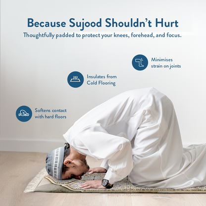 Adult Premium Padded Prayer Mat | Moroccan Mosaic Design