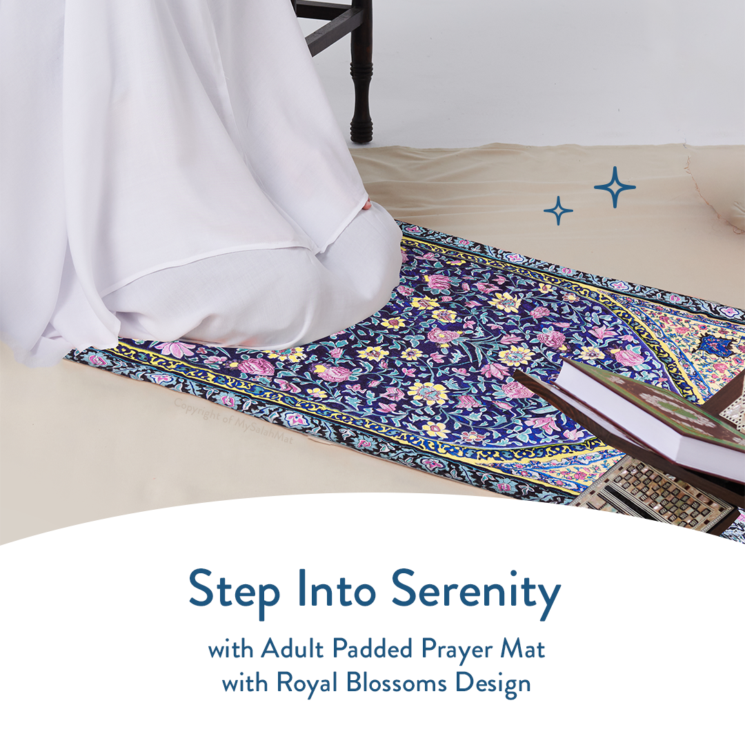 Royal Blossoms Padded Prayer Mat