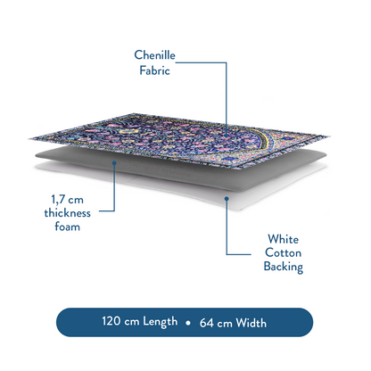 Royal Blossoms Padded Prayer Mat