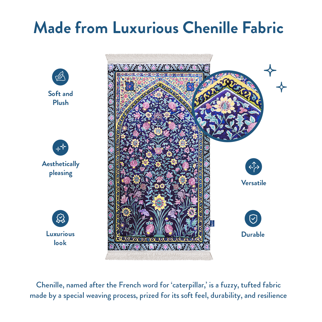 Royal Blossoms Padded Prayer Mat