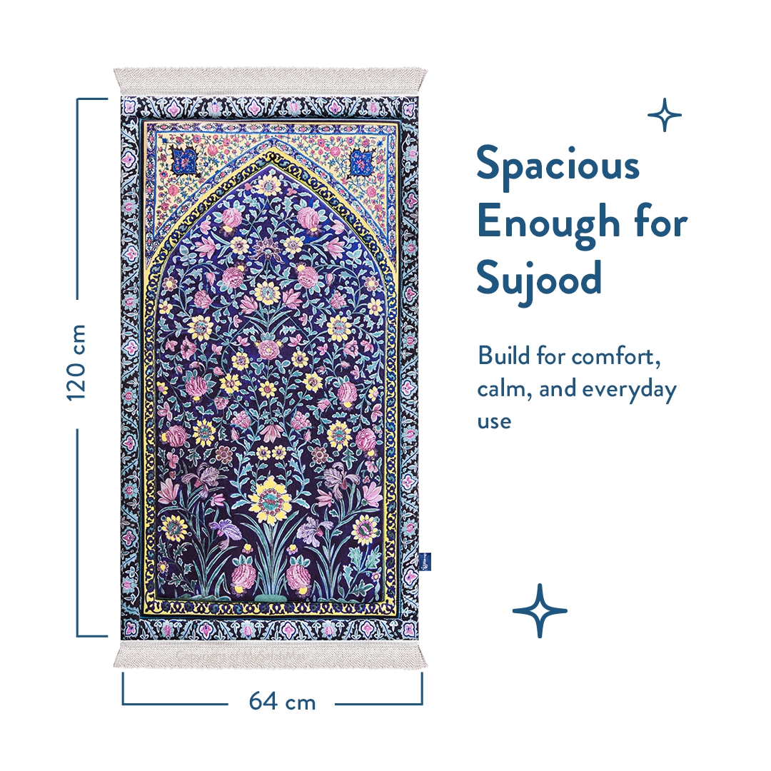 Royal Blossoms Padded Prayer Mat