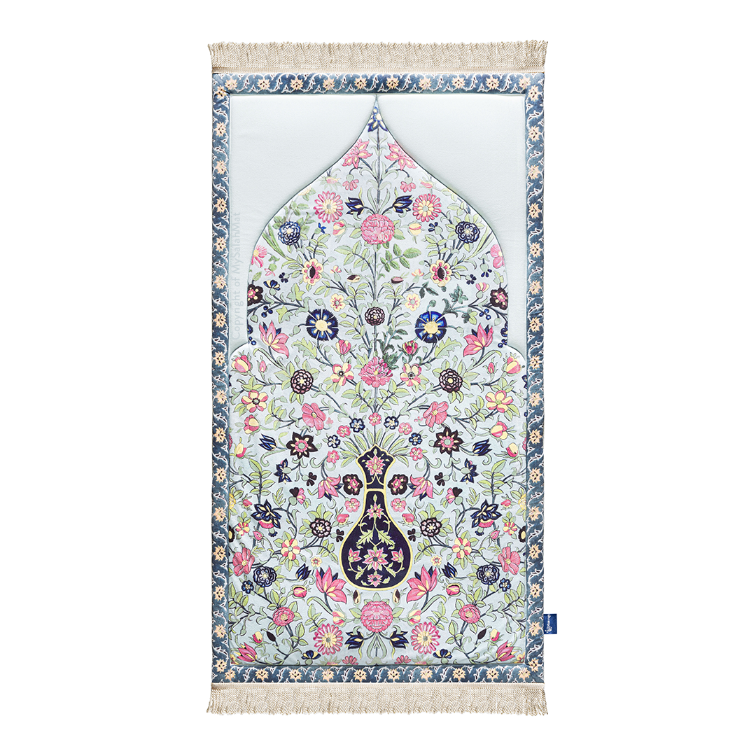 Adult Premium Padded Prayer Mat | Spring Blossoms Design
