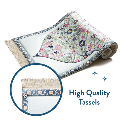 Adult Premium Padded Prayer Mat | Spring Blossoms Design