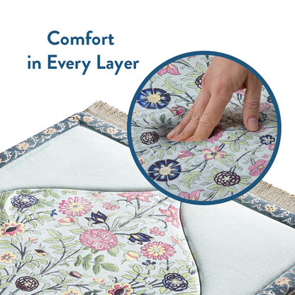 Adult Premium Padded Prayer Mat | Spring Blossoms Design