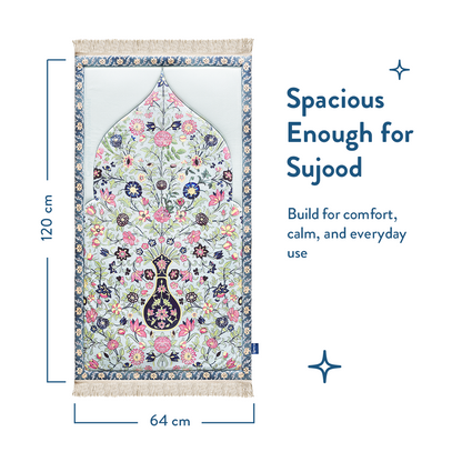 Adult Premium Padded Prayer Mat | Spring Blossoms Design