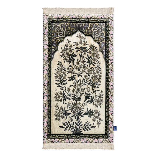 Adult Premium Padded Prayer Mat | Vintage Botanical Design