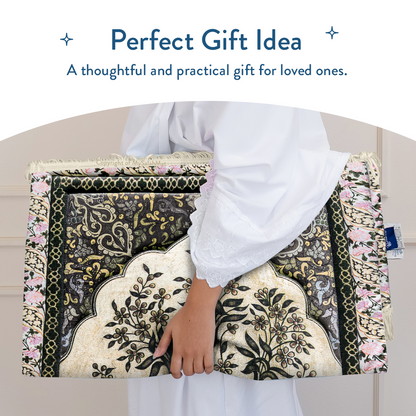 Adult Premium Padded Prayer Mat | Vintage Botanical Design