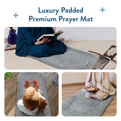 Premium Luxury Coal Arch Prayer Mat 