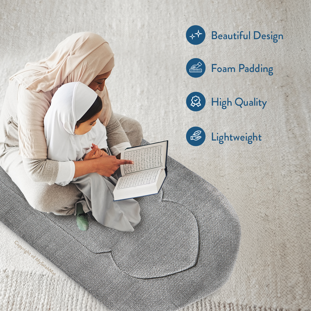 Premium Luxury Coal Arch Prayer Mat 