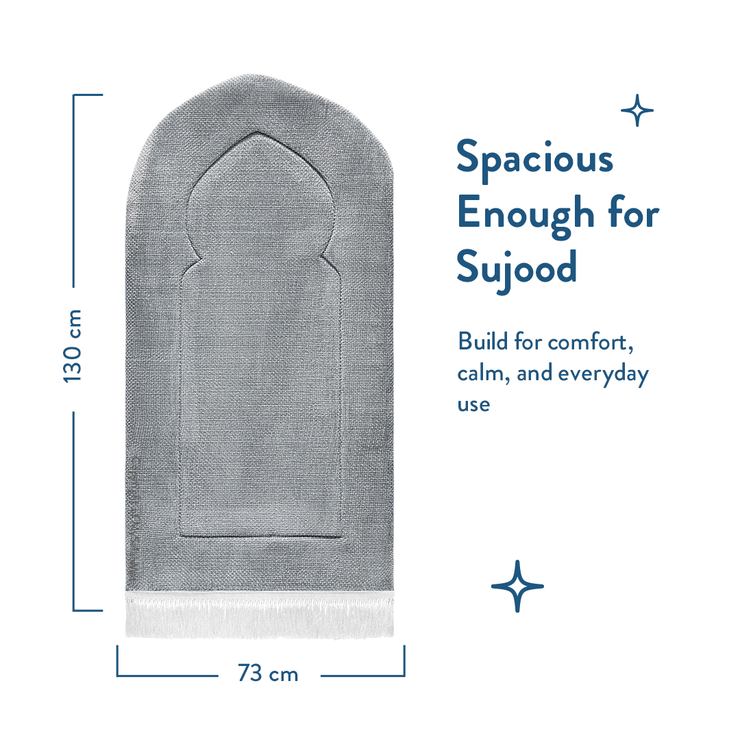 Premium Luxury Coal Arch Prayer Mat 