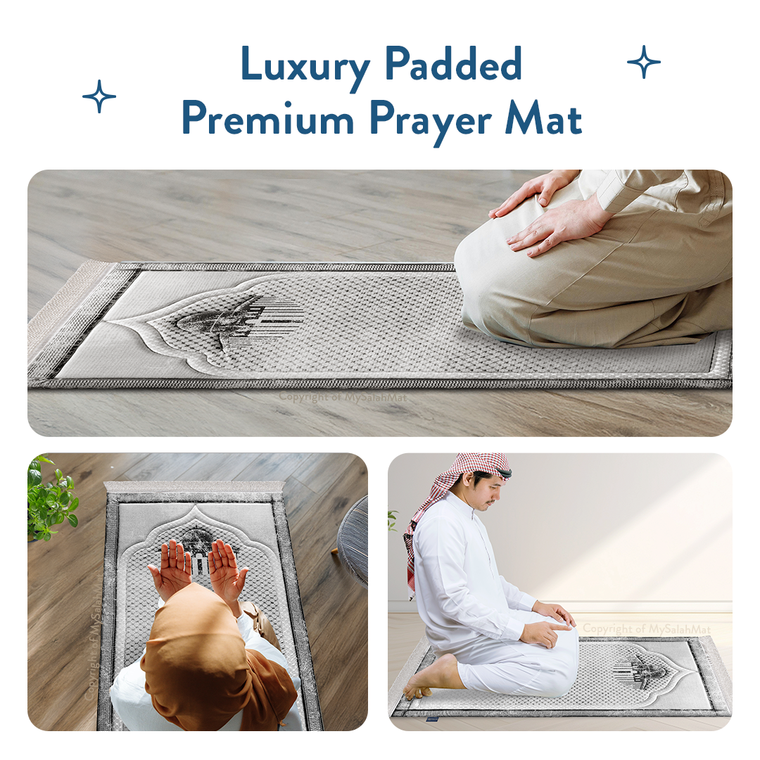 Kufiya Inspired Premium Padded Prayer Mat